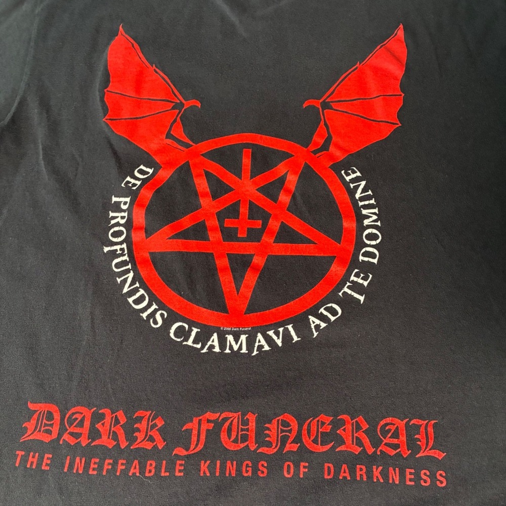 RARE 2005 Dark Funeral live in South American Black Metal Band tee GRAIL - Picture 4 of 8